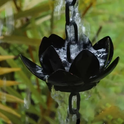 Outdoor Garden Lotus Rain Chain for Gutters