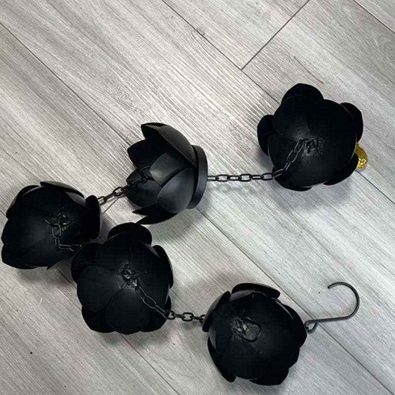 Outdoor Garden Lotus Rain Chain for Gutters