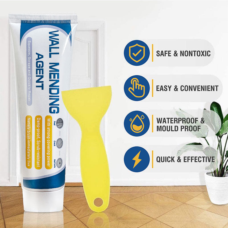 🎉 Neujahrsgeschenk – 50% RABATT!🛠️Gipskarton-Reparaturset (mit Spachtel): Effektiver Starkhaftkleber – Wasserdicht & Einfach Anzuwenden!