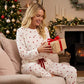 💘  50% Rabatt! 🧸 Damen-Pyjama-Set mit Herzprint: Weich, entspannt & perfekt für entspannte Abende