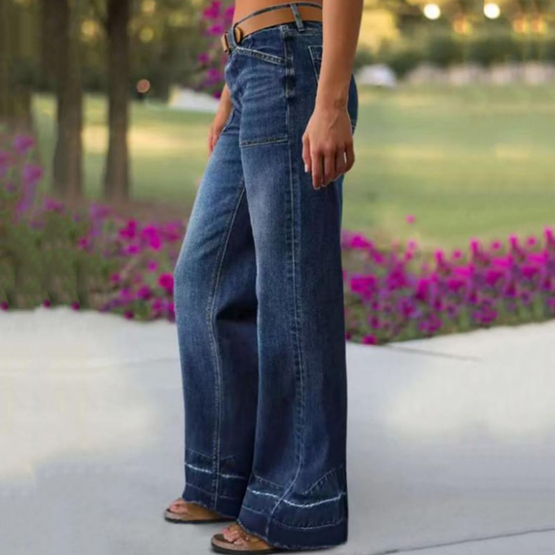🎉 Neujahrsgeschenk – 50% RABATT!👖Retro Flare Jeans für Damen – Schlankmachender Effekt, Komfort-Stretch & Nützliche Taschen