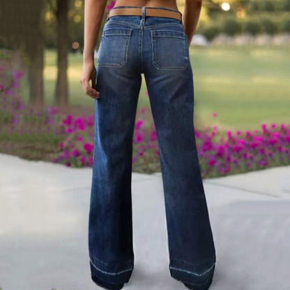 🎉 Neujahrsgeschenk – 50% RABATT!👖Retro Flare Jeans für Damen – Schlankmachender Effekt, Komfort-Stretch & Nützliche Taschen