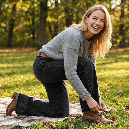 🎉 Neujahrsgeschenk – 50% RABATT!👖Retro Flare Jeans für Damen – Schlankmachender Effekt, Komfort-Stretch & Nützliche Taschen