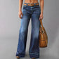 🎉 Neujahrsgeschenk – 50% RABATT!👖Retro Flare Jeans für Damen – Schlankmachender Effekt, Komfort-Stretch & Nützliche Taschen