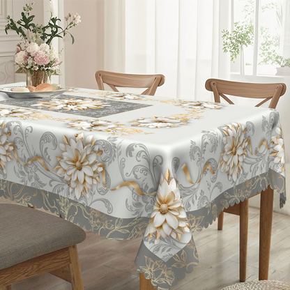 💘 Valentinstagsangebot: 50% Rabatt! 💮 Elegante wasserfeste Relieftischdecke mit Blumenmuster – stilvoll & pflegeleicht!