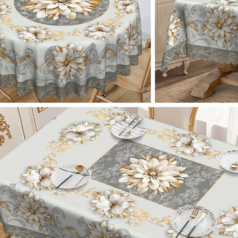 💘 Valentinstagsangebot: 50% Rabatt! 💮 Elegante wasserfeste Relieftischdecke mit Blumenmuster – stilvoll & pflegeleicht!