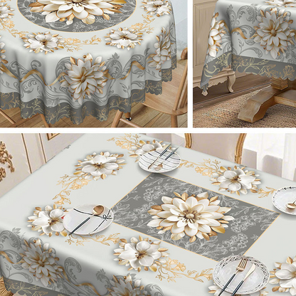 💘 Valentinstagsangebot: 50% Rabatt! 💮 Elegante wasserfeste Relieftischdecke mit Blumenmuster – stilvoll & pflegeleicht!