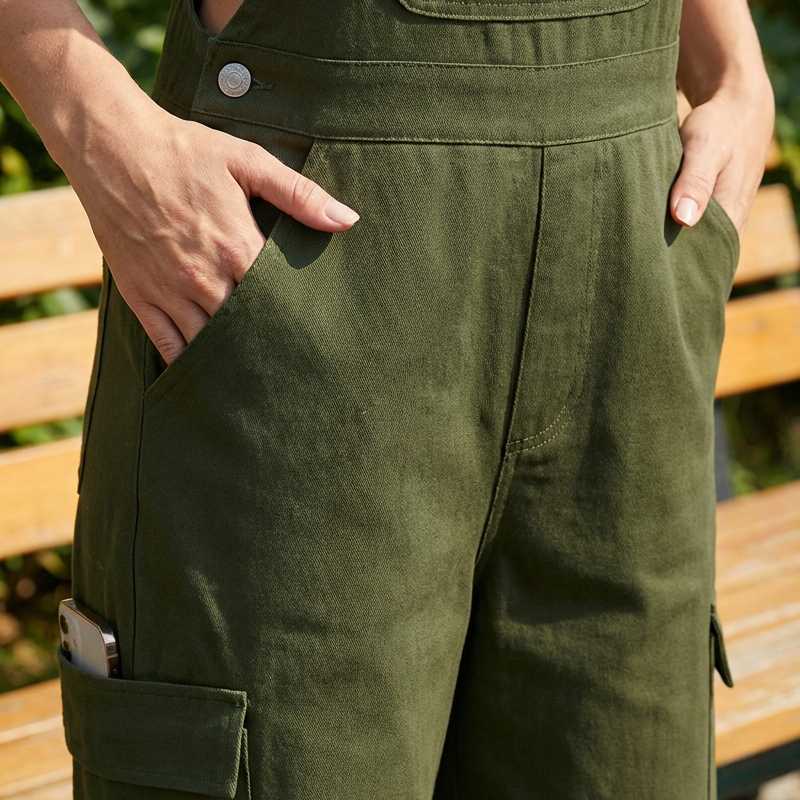 🎉 Neujahrsgeschenk – 50% RABATT!👖Damen Retro-Cargo-Overalls: Verstellbare Träger + Taschen – Lässig & vielseitig für Alltag & Freizeit
