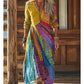 🎉 Neujahrsgeschenk – 50% RABATT!🌈 Damen-Patchwork-Kleid mit V-Ausschnitt: Bunt, bequem & bohemian-stilvoll für jeden Anlass