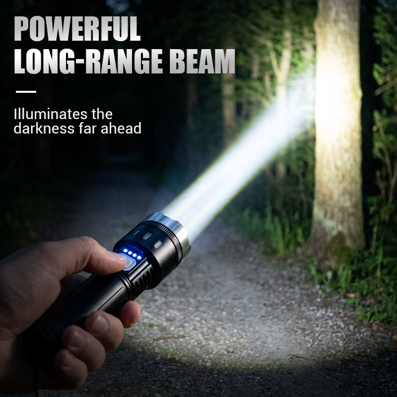 💘 Valentinstagsangebot: 50% Rabatt!🔦 Multifunktionale LED-Taschenlampe mit Zoom & Batterieanzeige – Ultrahelle Ausleuchtung mit großer Reichweite!