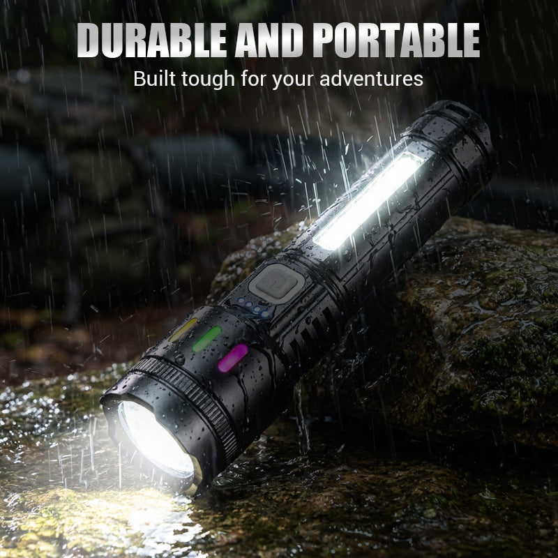 💘 Valentinstagsangebot: 50% Rabatt!🔦 Multifunktionale LED-Taschenlampe mit Zoom & Batterieanzeige – Ultrahelle Ausleuchtung mit großer Reichweite!