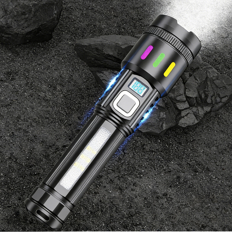 💘 Valentinstagsangebot: 50% Rabatt!🔦 Multifunktionale LED-Taschenlampe mit Zoom & Batterieanzeige – Ultrahelle Ausleuchtung mit großer Reichweite!