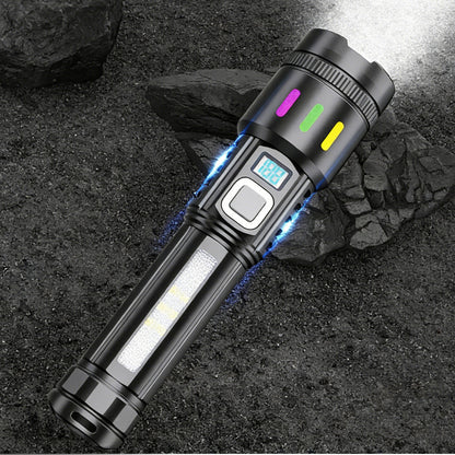 💘 Valentinstagsangebot: 50% Rabatt!🔦 Multifunktionale LED-Taschenlampe mit Zoom & Batterieanzeige – Ultrahelle Ausleuchtung mit großer Reichweite!