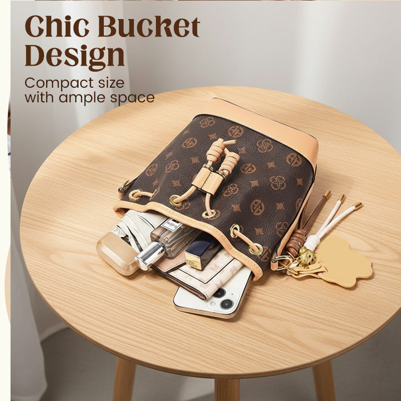 Versatile Drawstring Bucket Bag for Women