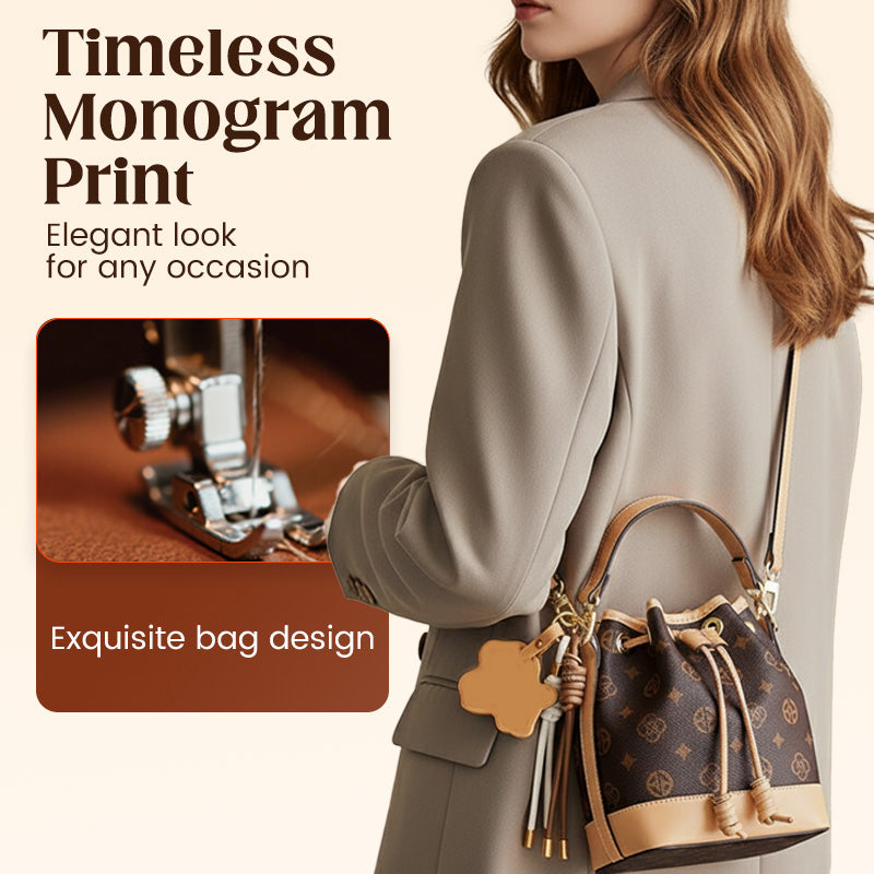 Versatile Drawstring Bucket Bag for Women