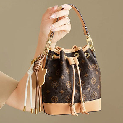 Versatile Drawstring Bucket Bag for Women