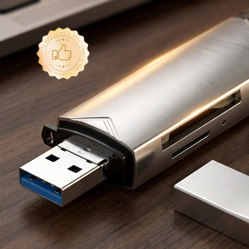 🎉 Neujahrsgeschenk – 50% RABATT!💻 6-in-1 USB 3.0 OTG-Kartenleser – Schnelle Datenübertragung & Multi-Geräte-Kompatibilität!