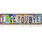 💘 Valentinstagsangebot: 50% Rabatt!💖 Nostalgisches "Love You More"-Nummernschild aus Blech – rustikale Wanddekoration & perfektes Geschenk!
