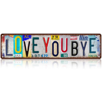 💘 Valentinstagsangebot: 50% Rabatt!💖 Nostalgisches "Love You More"-Nummernschild aus Blech – rustikale Wanddekoration & perfektes Geschenk!