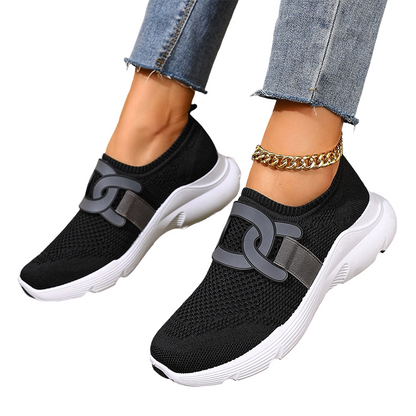 🌞Frühlingserwachen: 50% Rabatt!👟 Orthopädische Damen-Slipper mit Mesh-Obermaterial – 3-fach Fußgewölbe-Stütze & Gel-Dämpfung – Gegen Plantarfasziitis & Fersensporn