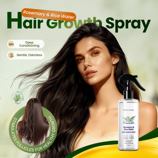 🌞Frühlingserwachen: 50% Rabatt!🌿 Rosmarin & Reiswasser-Haarwuchsspray – Fördert das Haarwachstum | Für mehr Fülle & Volumen!