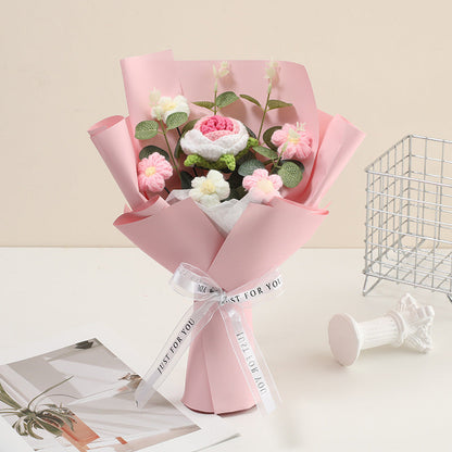 🌞Frühlingserwachen: 50% Rabatt!💐 Handgefertigter Häkel-Blumenstrauß | Langanhaltende Schönheit & Allergikerfreundlich | Fertiges Geschenk