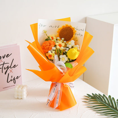 🌞Frühlingserwachen: 50% Rabatt!💐 Handgefertigter Häkel-Blumenstrauß | Langanhaltende Schönheit & Allergikerfreundlich | Fertiges Geschenk