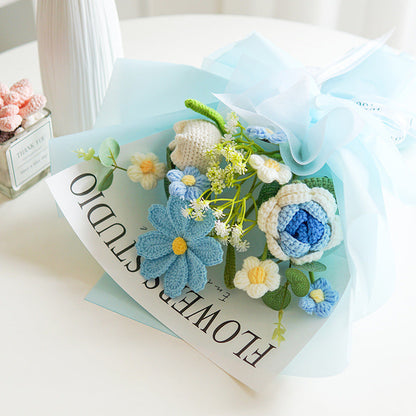 🌞Frühlingserwachen: 50% Rabatt!💐 Handgefertigter Häkel-Blumenstrauß | Langanhaltende Schönheit & Allergikerfreundlich | Fertiges Geschenk