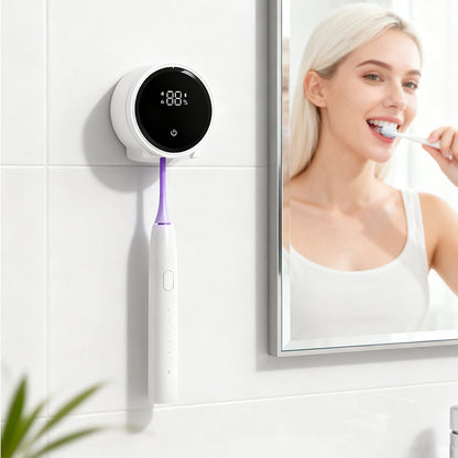 🌞Frühlingserwachen: 50% Rabatt!🦷 UV-C Zahnbürsten-Sterilisator | 99 % Desinfektion & automatische Trocknung | Bohrfreie Wandmontage