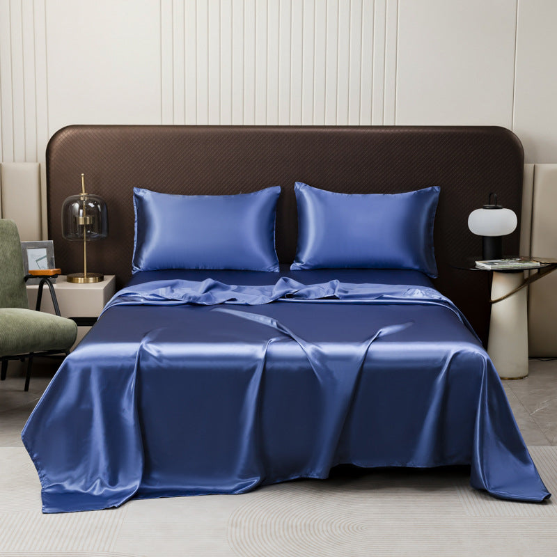 🌞Frühlingserwachen: 50% Rabatt!🛏️ Unifarbenes Satin-Spannbettlaken | Haar- & hautfreundlich | Temperaturausgleichend | Langlebig & maschinenwaschbar