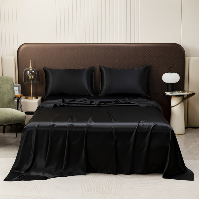 🌞Frühlingserwachen: 50% Rabatt!🛏️ Unifarbenes Satin-Spannbettlaken | Haar- & hautfreundlich | Temperaturausgleichend | Langlebig & maschinenwaschbar