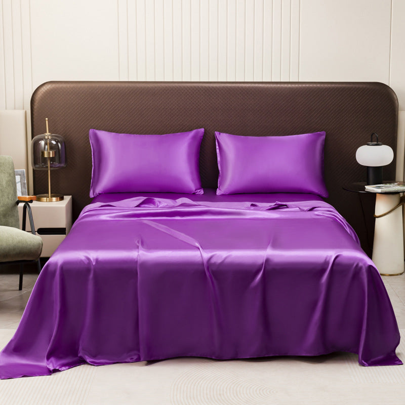🌞Frühlingserwachen: 50% Rabatt!🛏️ Unifarbenes Satin-Spannbettlaken | Haar- & hautfreundlich | Temperaturausgleichend | Langlebig & maschinenwaschbar