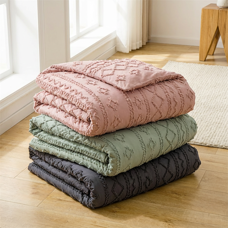 🌞Frühlingserwachen: 50% Rabatt!🛏️ Gemütliches 3-teiliges Bettwäscheset | Boho-Jacquard-Muster | Extrawеich & maschinenwaschbar | Raffinierter Schlafzimmer-Stil