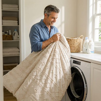 🌞Frühlingserwachen: 50% Rabatt!🛏️ Gemütliches 3-teiliges Bettwäscheset | Boho-Jacquard-Muster | Extrawеich & maschinenwaschbar | Raffinierter Schlafzimmer-Stil