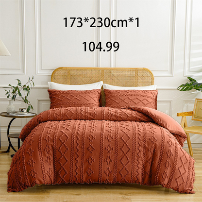 🌞Frühlingserwachen: 50% Rabatt!🛏️ Gemütliches 3-teiliges Bettwäscheset | Boho-Jacquard-Muster | Extrawеich & maschinenwaschbar | Raffinierter Schlafzimmer-Stil