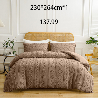 🌞Frühlingserwachen: 50% Rabatt!🛏️ Gemütliches 3-teiliges Bettwäscheset | Boho-Jacquard-Muster | Extrawеich & maschinenwaschbar | Raffinierter Schlafzimmer-Stil