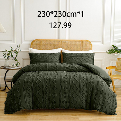 🌞Frühlingserwachen: 50% Rabatt!🛏️ Gemütliches 3-teiliges Bettwäscheset | Boho-Jacquard-Muster | Extrawеich & maschinenwaschbar | Raffinierter Schlafzimmer-Stil