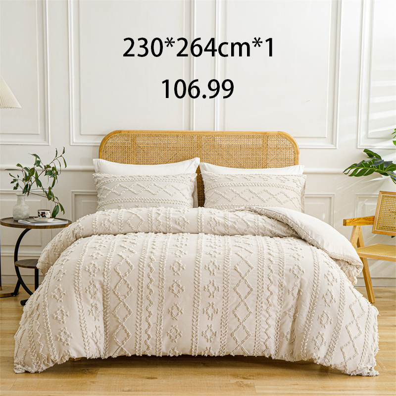 🌞Frühlingserwachen: 50% Rabatt!🛏️ Gemütliches 3-teiliges Bettwäscheset | Boho-Jacquard-Muster | Extrawеich & maschinenwaschbar | Raffinierter Schlafzimmer-Stil