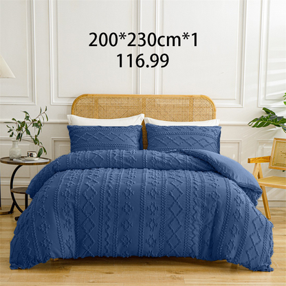 🌞Frühlingserwachen: 50% Rabatt!🛏️ Gemütliches 3-teiliges Bettwäscheset | Boho-Jacquard-Muster | Extrawеich & maschinenwaschbar | Raffinierter Schlafzimmer-Stil