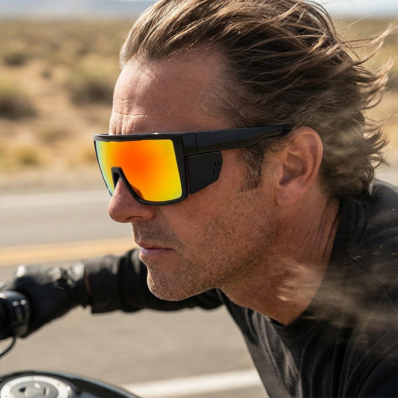 🌞Frühlingserwachen: 50% Rabatt!🚴‍♂️ Verspiegelte Fahrradbrille – UV400-Schutz & abnehmbare Seitenteile für maximalen Augenschutz