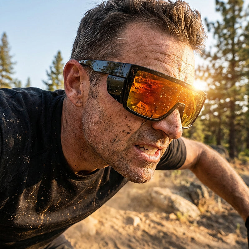🌞Frühlingserwachen: 50% Rabatt!🚴‍♂️ Verspiegelte Fahrradbrille – UV400-Schutz & abnehmbare Seitenteile für maximalen Augenschutz