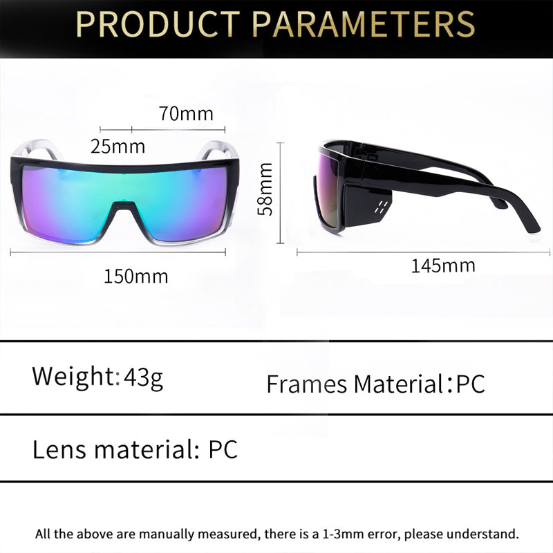 🌞Frühlingserwachen: 50% Rabatt!🚴‍♂️ Verspiegelte Fahrradbrille – UV400-Schutz & abnehmbare Seitenteile für maximalen Augenschutz