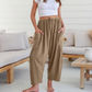 👖✨ 50% RABATT! Einfarbige Damenhose mit weitem Bein – Lässig, bequem & perfekt für einen lässig-eleganten Look 🍂