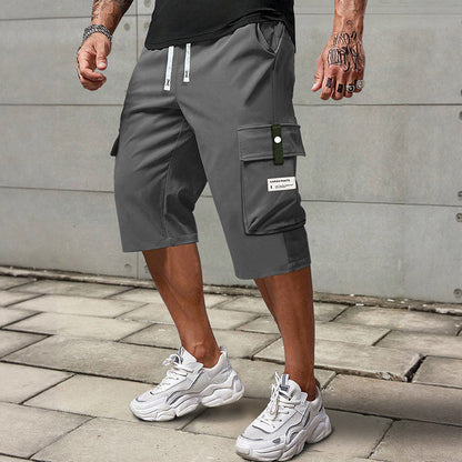 🌞Frühlingserwachen: 50% Rabatt!🚀 Herren Lässige 3/4-Cargo-Hose mit Kordelzug – Praktisch, atmungsaktiv & stylisch für warme Tage