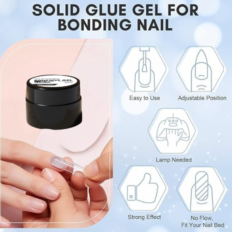 🌞Frühlingserwachen: 50% Rabatt!💅 UV-Nagelkleber-Gel für künstliche Fingernägel – Schnellhärtend, Starker Halt & Schonend für Naturnägel