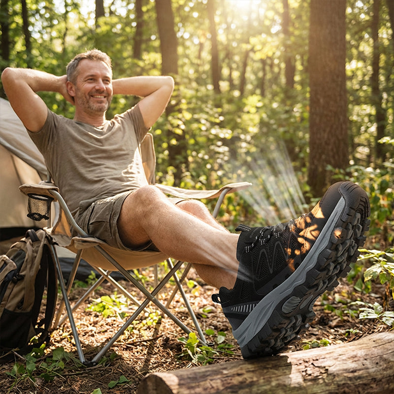 🌞Frühlingserwachen: 50% Rabatt!⛰️ Ultra-Leichte Outdoor Wanderschuhe für Herren | Atmungsaktiv, Rutschfest & Dämpfend