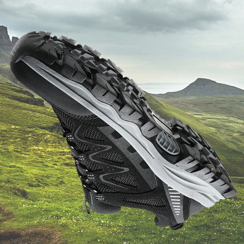 🌞Frühlingserwachen: 50% Rabatt!⛰️ Ultra-Leichte Outdoor Wanderschuhe für Herren | Atmungsaktiv, Rutschfest & Dämpfend