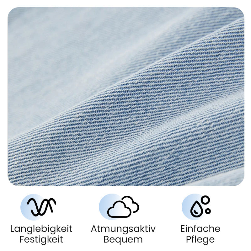 🌞Frühlingserwachen: 50% Rabatt!👗 Damen Denim U-Ausschnitt Neckholder-Kleid mit Schlitz & verstellbaren Trägern – Sexy, figurbetont & vielseitig für Sommer