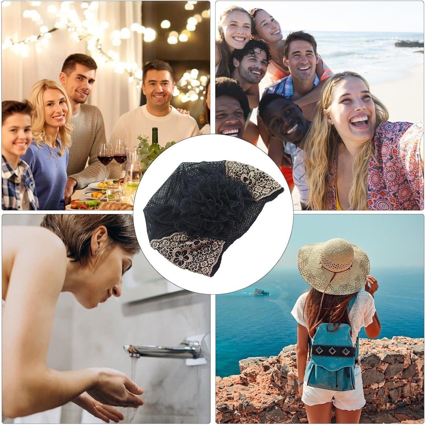 🌞Frühlingserwachen: 50% Rabatt!✨ Breites Haarband aus Guipure-Spitze mit Perlen & Blumenmotiv – Kaschiert dünner werdendes Haar & verleiht eine elegante Ausstrahlung!