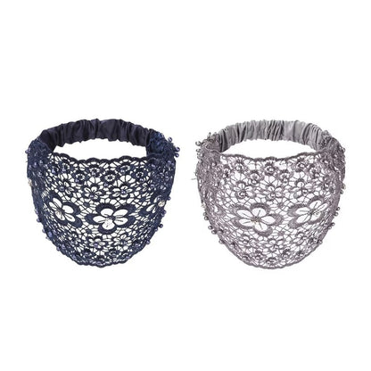 🌞Frühlingserwachen: 50% Rabatt!✨ Breites Haarband aus Guipure-Spitze mit Perlen & Blumenmotiv – Kaschiert dünner werdendes Haar & verleiht eine elegante Ausstrahlung!